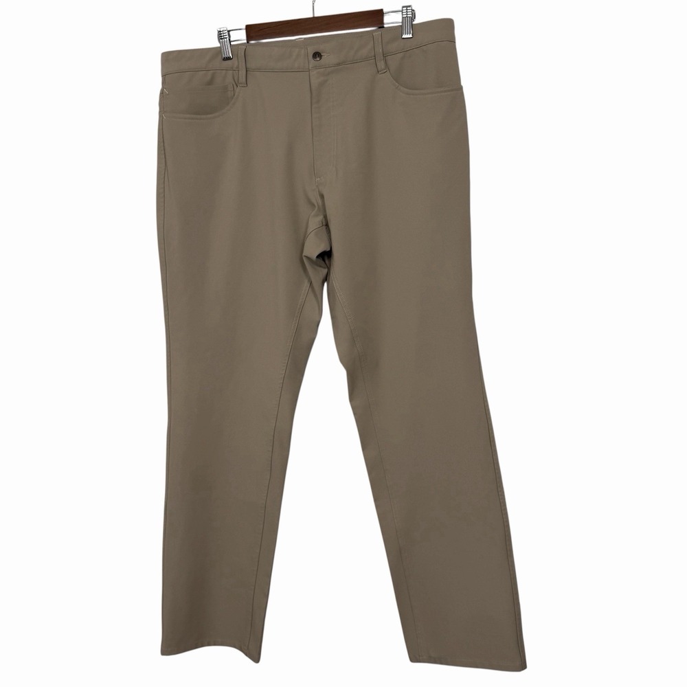 FootJoy Golf Pants Mens 38x32 Khaki‎ Athletic Fit Stretch Performance Trouser